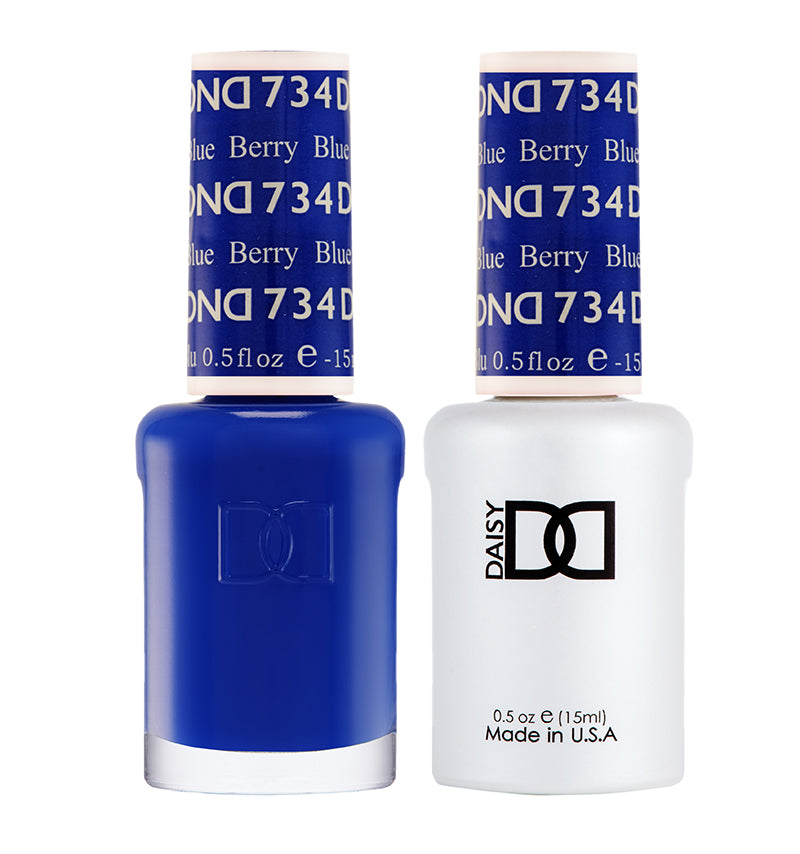 DND Duo Gel Winter - #734 Berry Blue