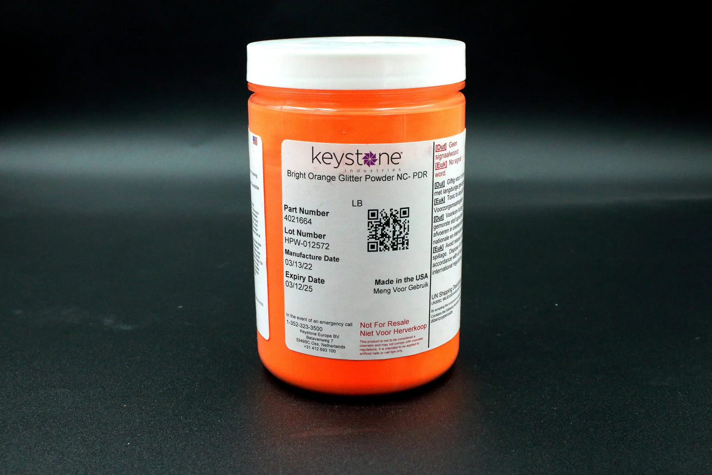 4021664 – Bright Orange Glitter Powder NC-PDR