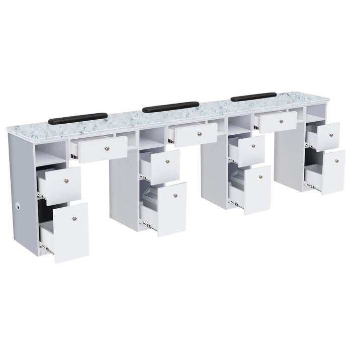 AYC Nova I Triple Manicure Table