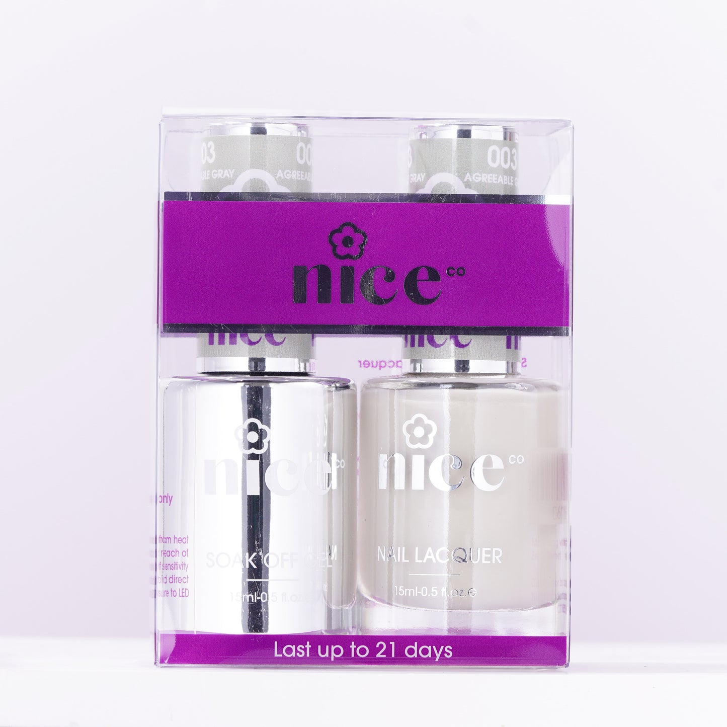 Nice #3 Duo Set Soak Off Gel