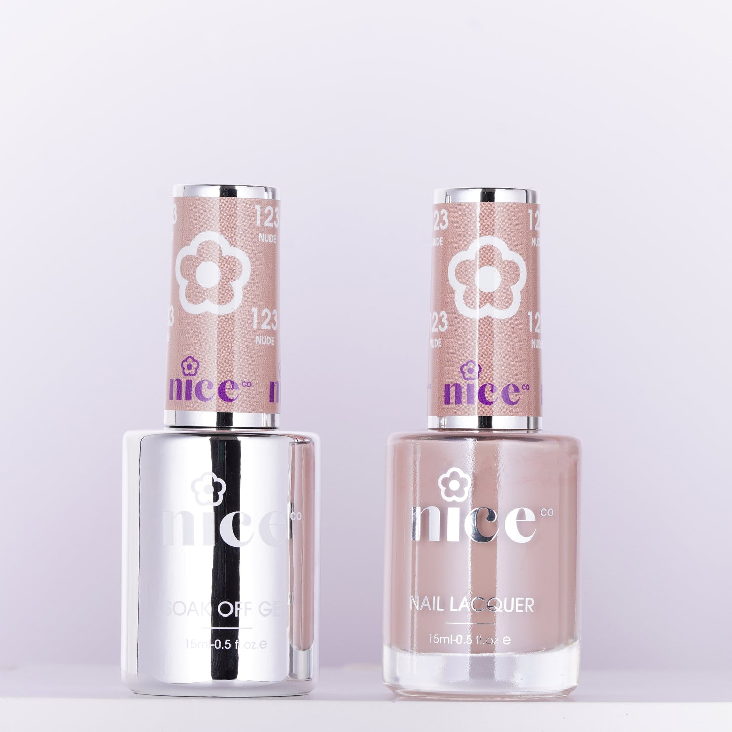 Nice #123 Duo Set Soak Off Gel