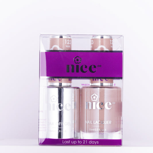 Nice #123 Duo Set Soak Off Gel