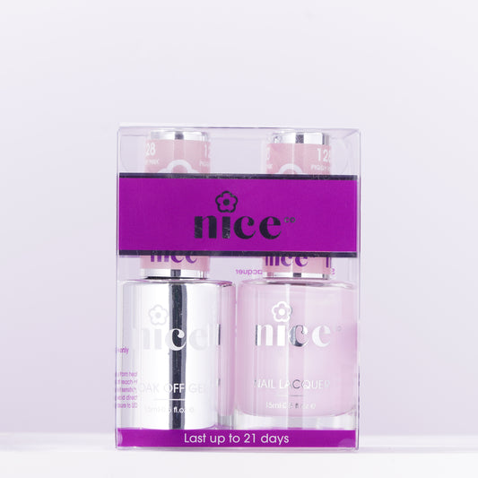 Nice #128 Duo Set Soak Off Gel