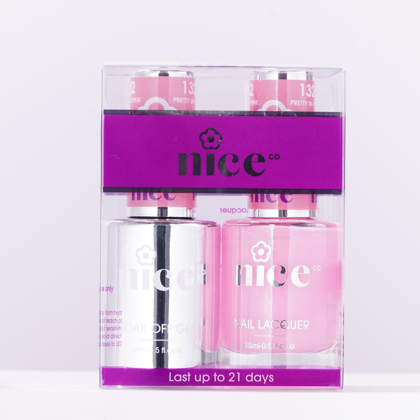 Nice #132 Duo Set Soak Off Gel
