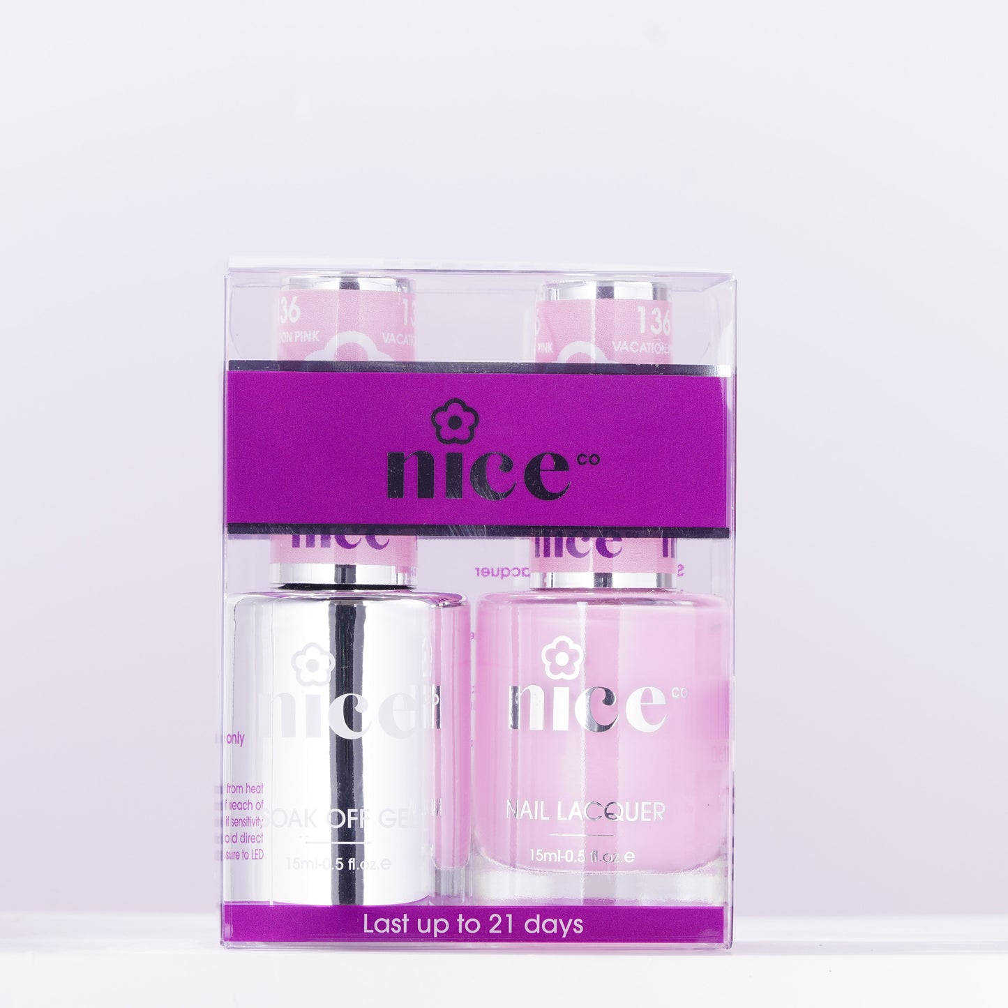 Nice #136 Duo Set Soak Off Gel
