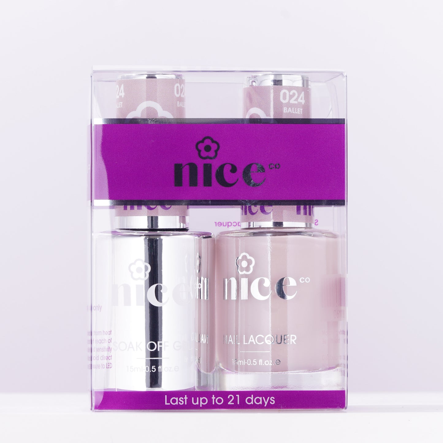 Nice #24 Duo Set Soak Off Gel