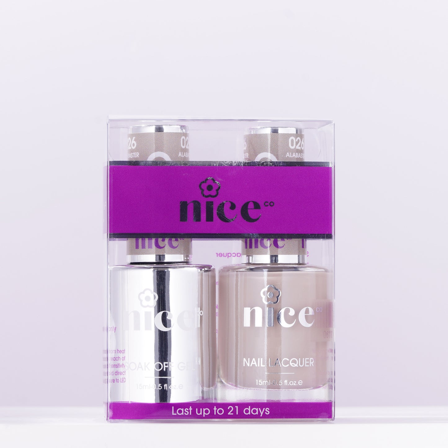 Nice #26 Duo Set Soak Off Gel