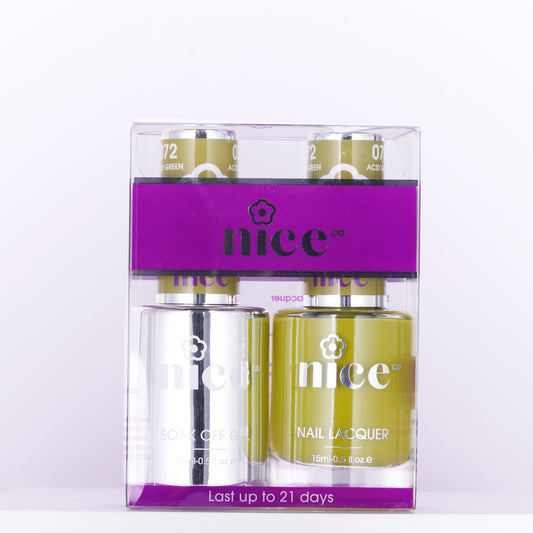 Nice #72 Duo Set Soak Off Gel