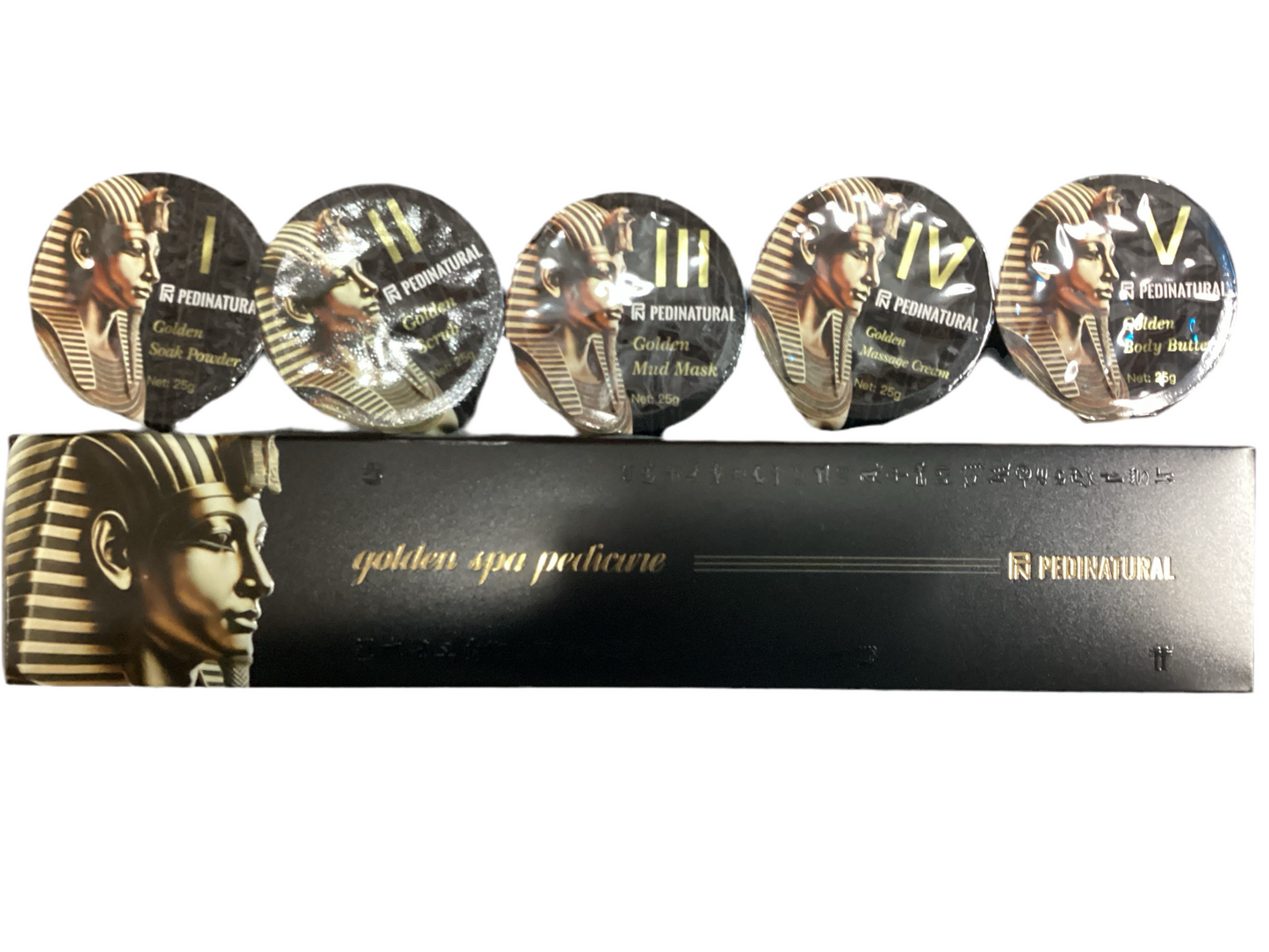 Pedinatural 5 Step Golden Spa Pedicure Kit