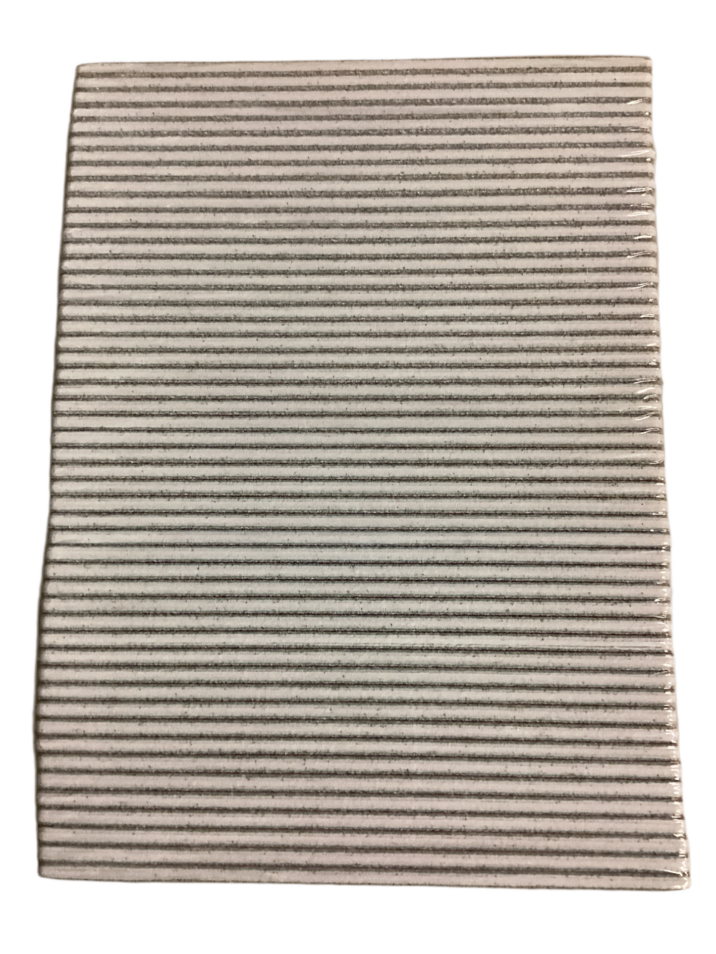 A jumbo zebra-patterned nail file.