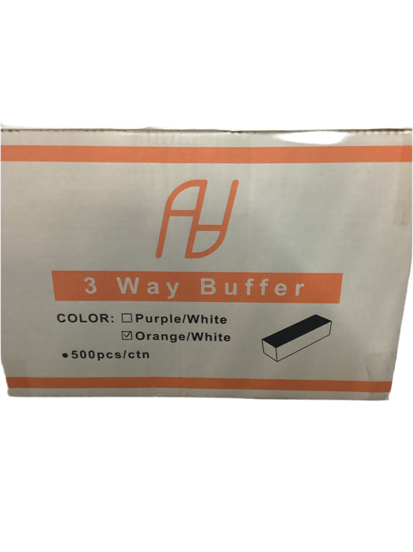 A.A 3-Way Long Buffer Orange Foam White Grit