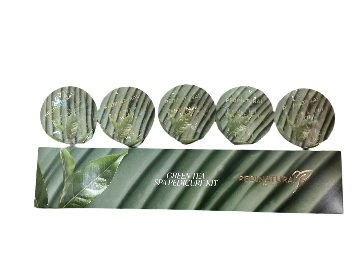 Pedinatural 5 Step Green Tea Spa Pedicure Kit