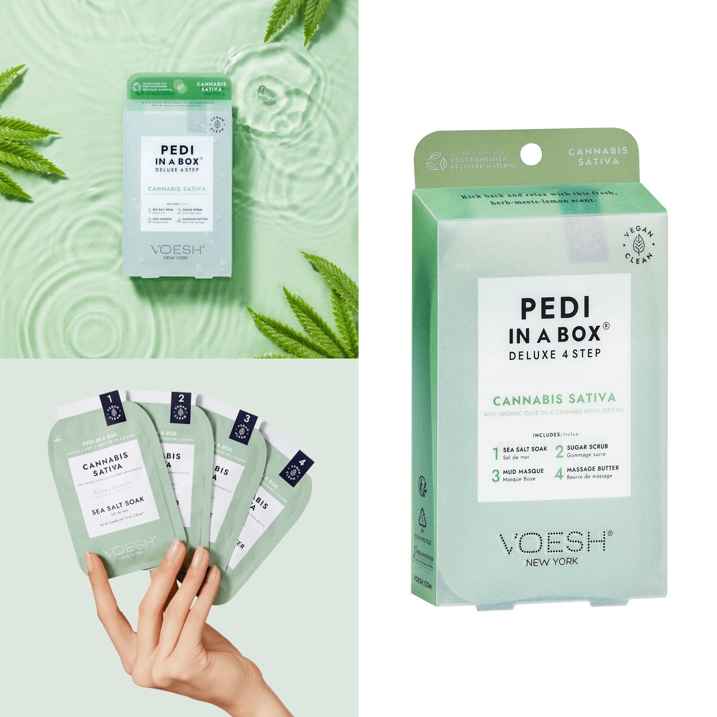 Voesh 4 Step Pedicure Kit