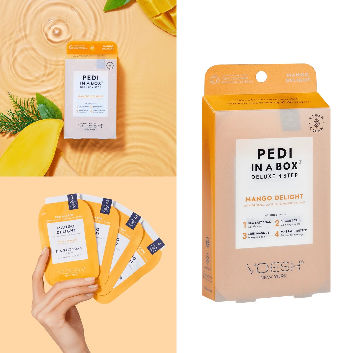 Voesh 4 Step Pedicure Kit