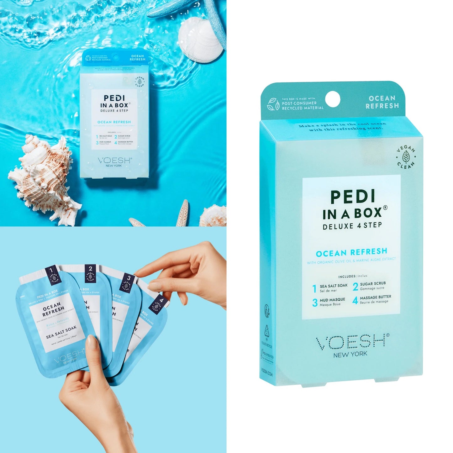 Voesh 4 Step Pedicure Kit