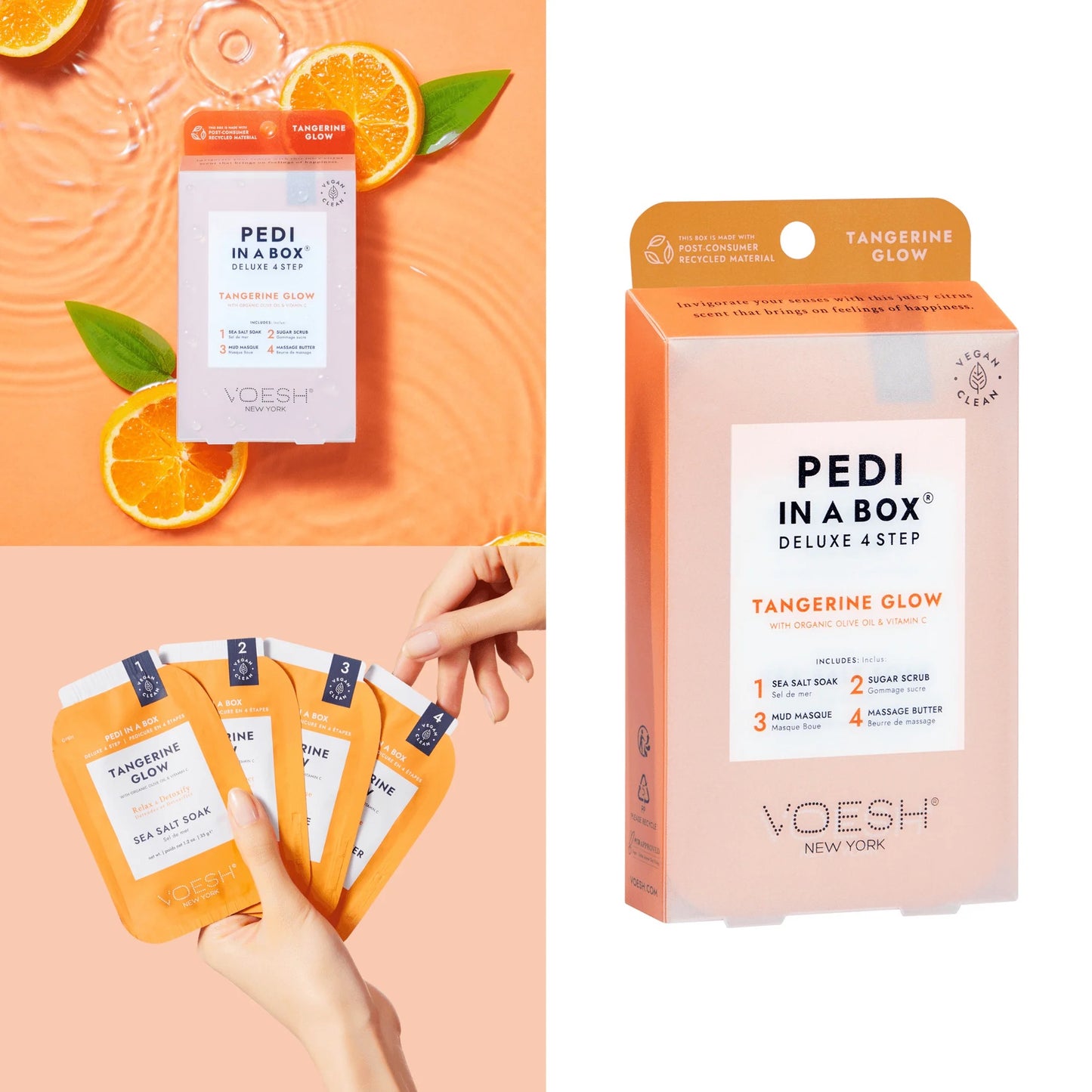Voesh 4 Step Pedicure Kit