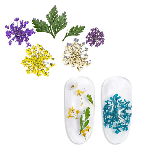 Dry Flowers Nail Art #16