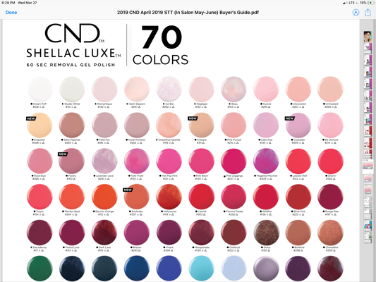 Shellac lux color charge