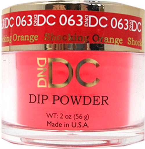 DND - DC Dip Powder - Shocking Orange 2 oz - #063