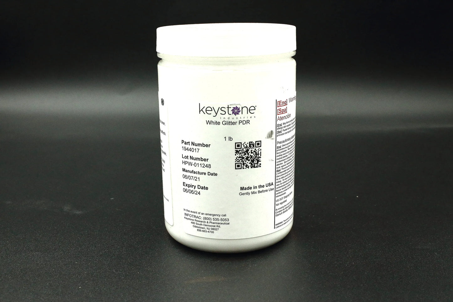 1944017 – White Glitter PDR