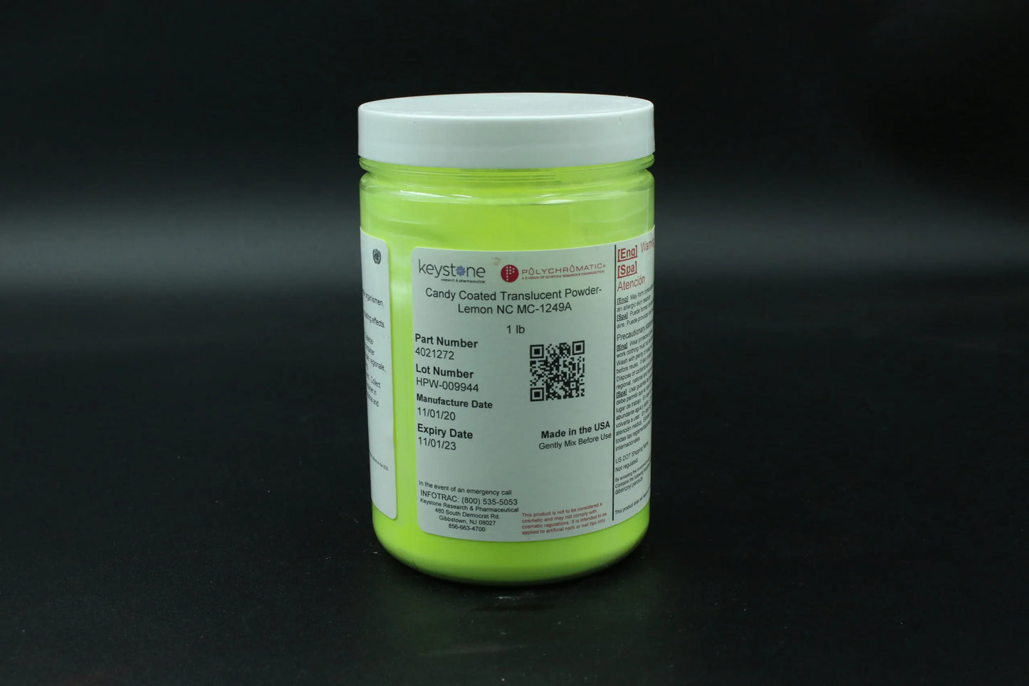 4021272 – Candy Coated Translucent Powder-Lemon NC MC-1249A