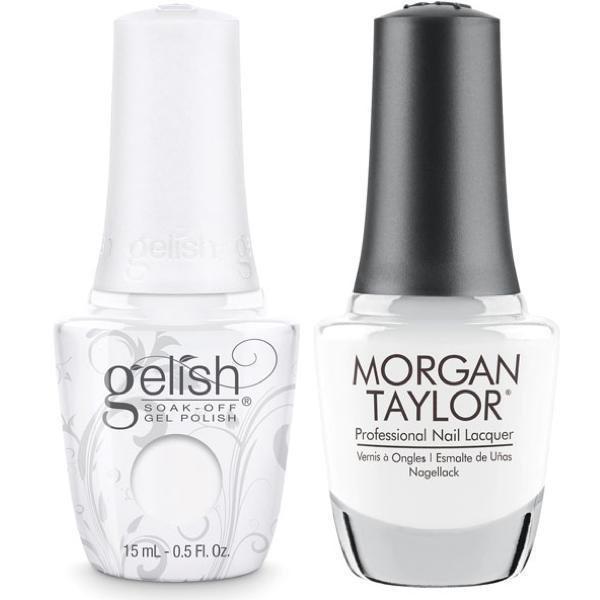 Harmony Gelish Arctic Freeze #1110876 + Morgan Taylor All White Now #50000
