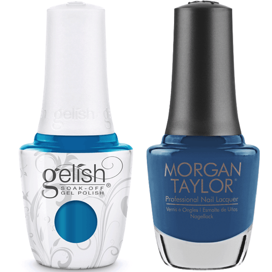 Harmony Gelish Feeling Swim-Sical #1110302 + Morgan Taylor #3110302