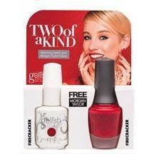 Harmony Gelish Fire Cracker #1110804 + Morgan Taylor #50028