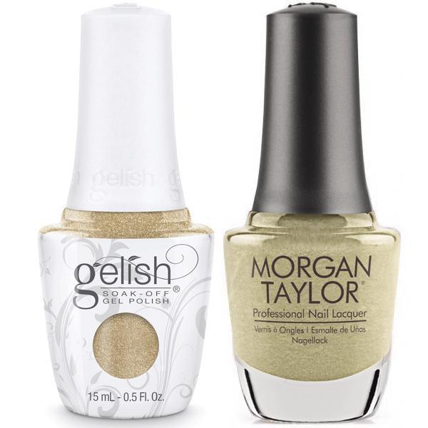 Harmony Gelish Give Me Gold #1110075 + Morgan Taylor #50075