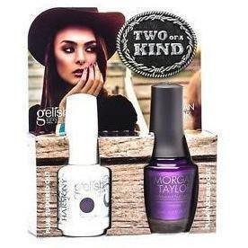 Harmony Gelish Plum Tuckered Out #1110797 + Morgan Taylor #50184